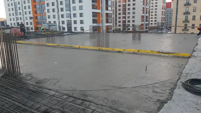 Плитный фундамент  в Тюмени  под ключ