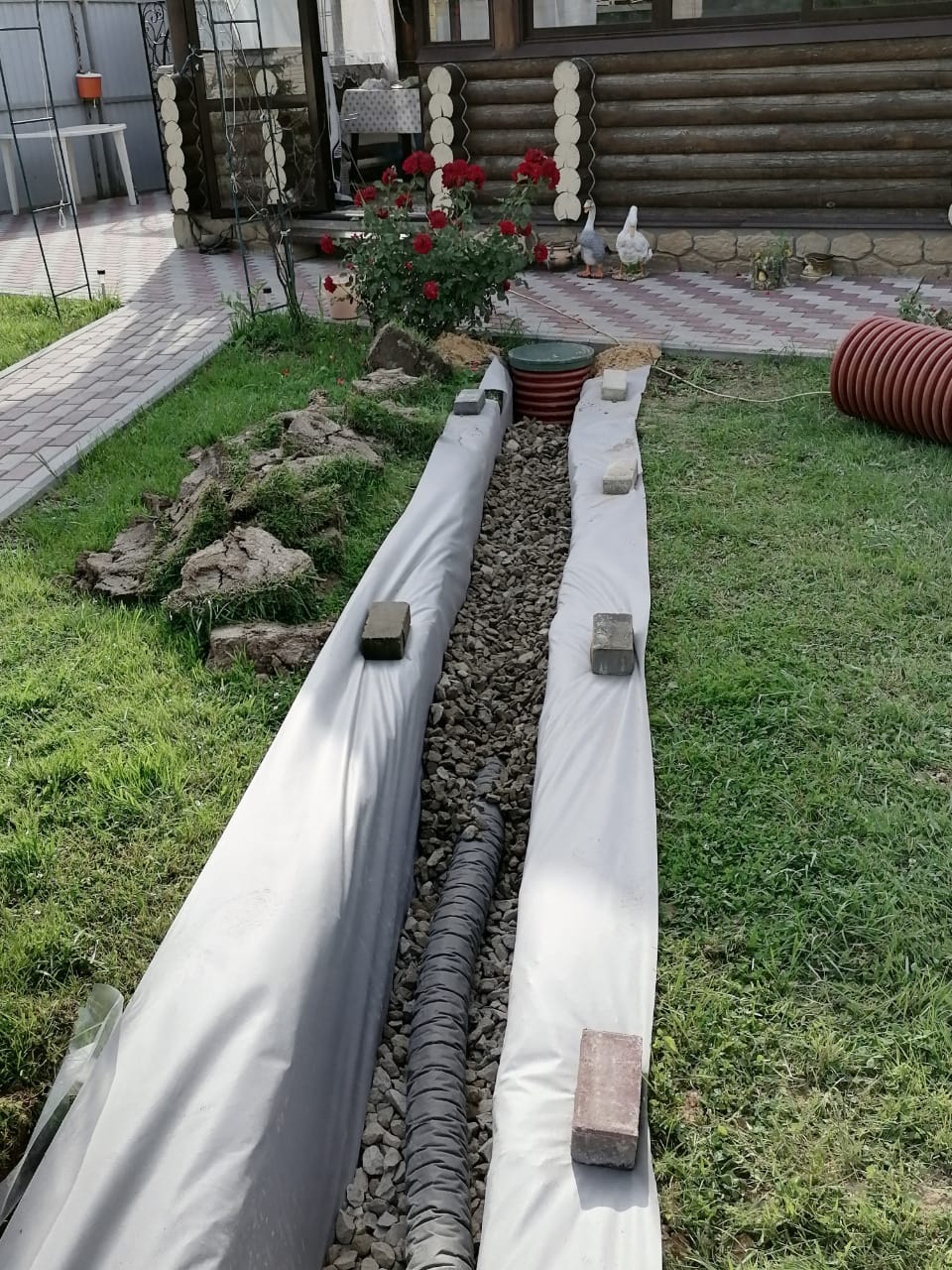 Устройство дренажа  фундамента в Тюмени